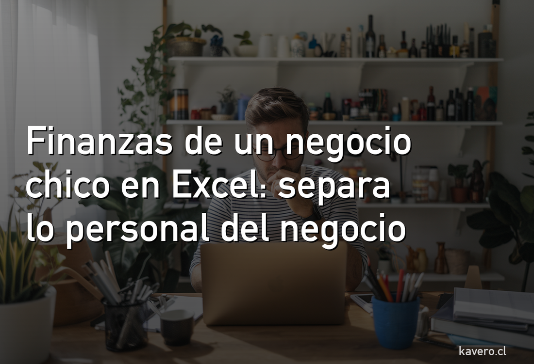 Finanzas de un negocio chico en Excel: cómo separar lo personal de lo del negocio