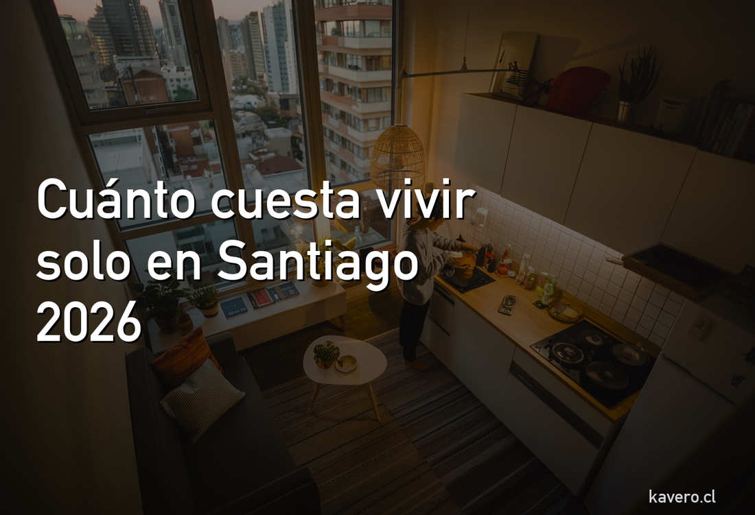Cuánto cuesta vivir solo en Santiago en 2026: el desglose real, por comuna