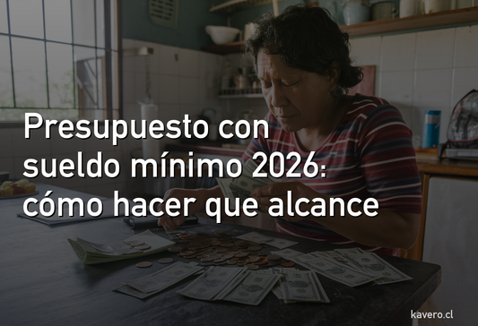 Presupuesto con sueldo mínimo en Chile 2026: cómo hacer que $500.000 alcancen