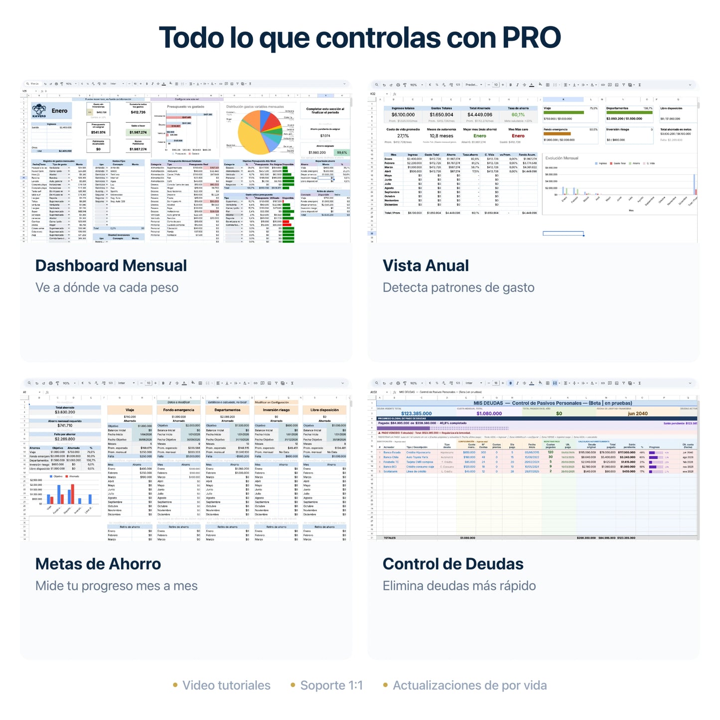 Categorías de gastos personalizables — Kavero PRO