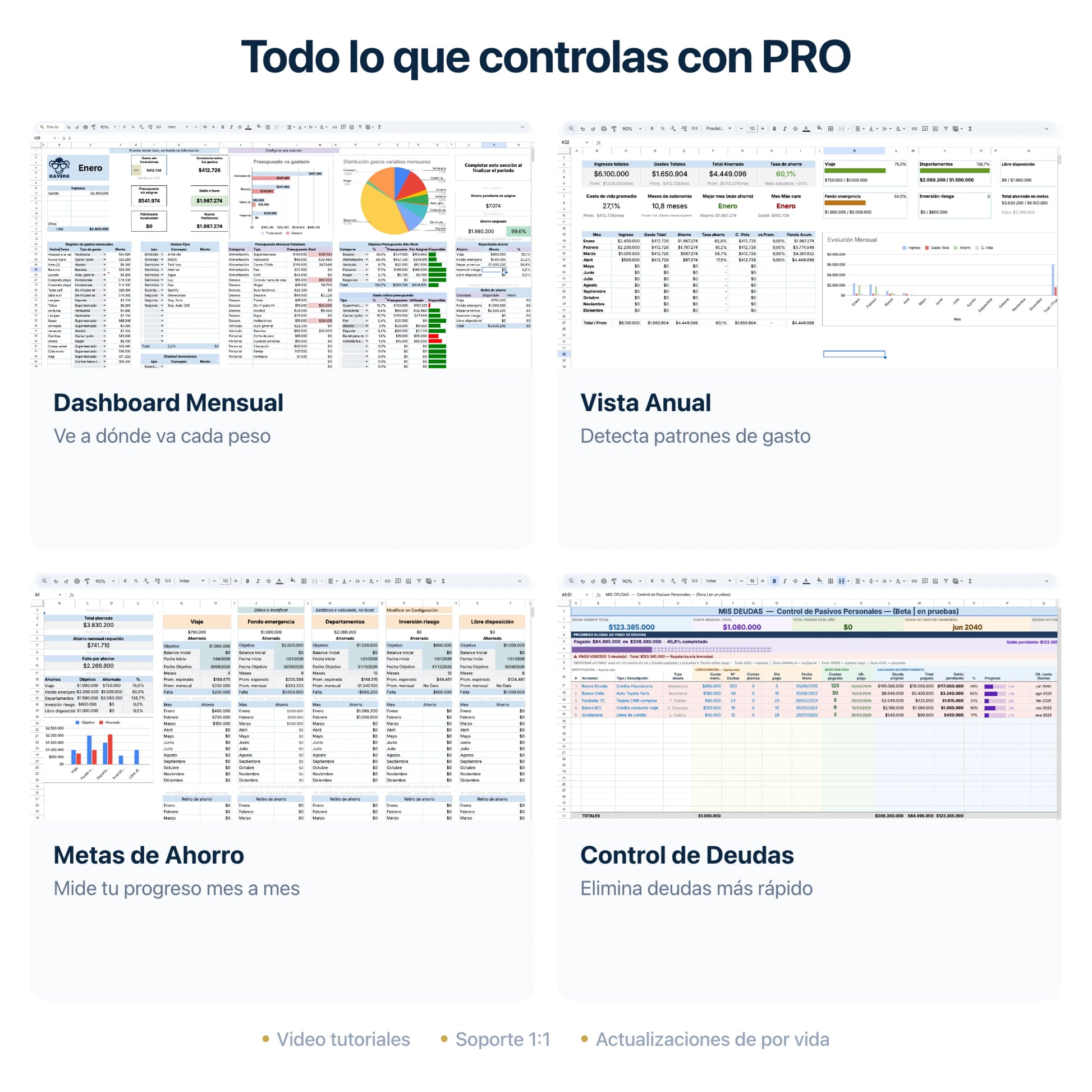 Categorías de gastos personalizables — Kavero PRO
