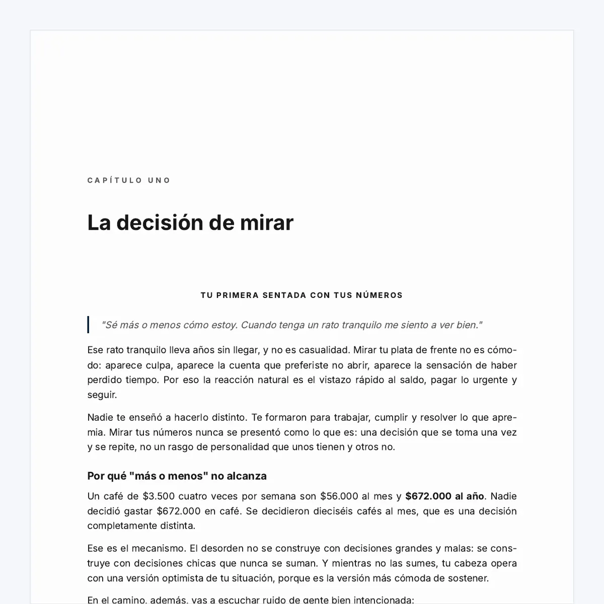 Las páginas del eBook Domina tus Finanzas, guía de finanzas personales Chile, pasando una tras otra