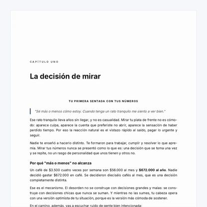 Las páginas del eBook Domina tus Finanzas, guía de finanzas personales Chile, pasando una tras otra
