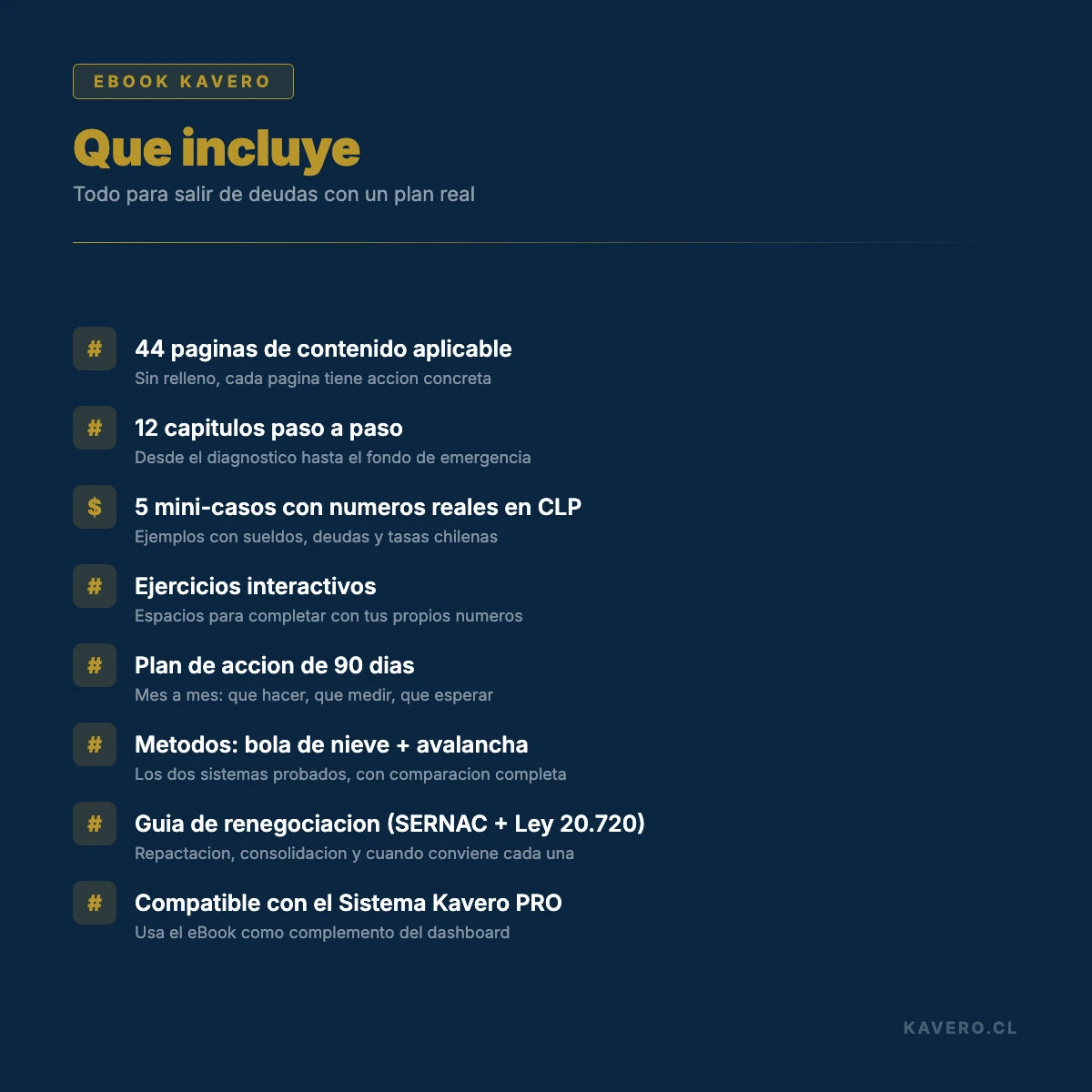 eBook Salir de Deudas - Qué incluye
