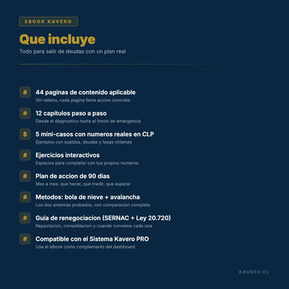 eBook Salir de Deudas - Qué incluye