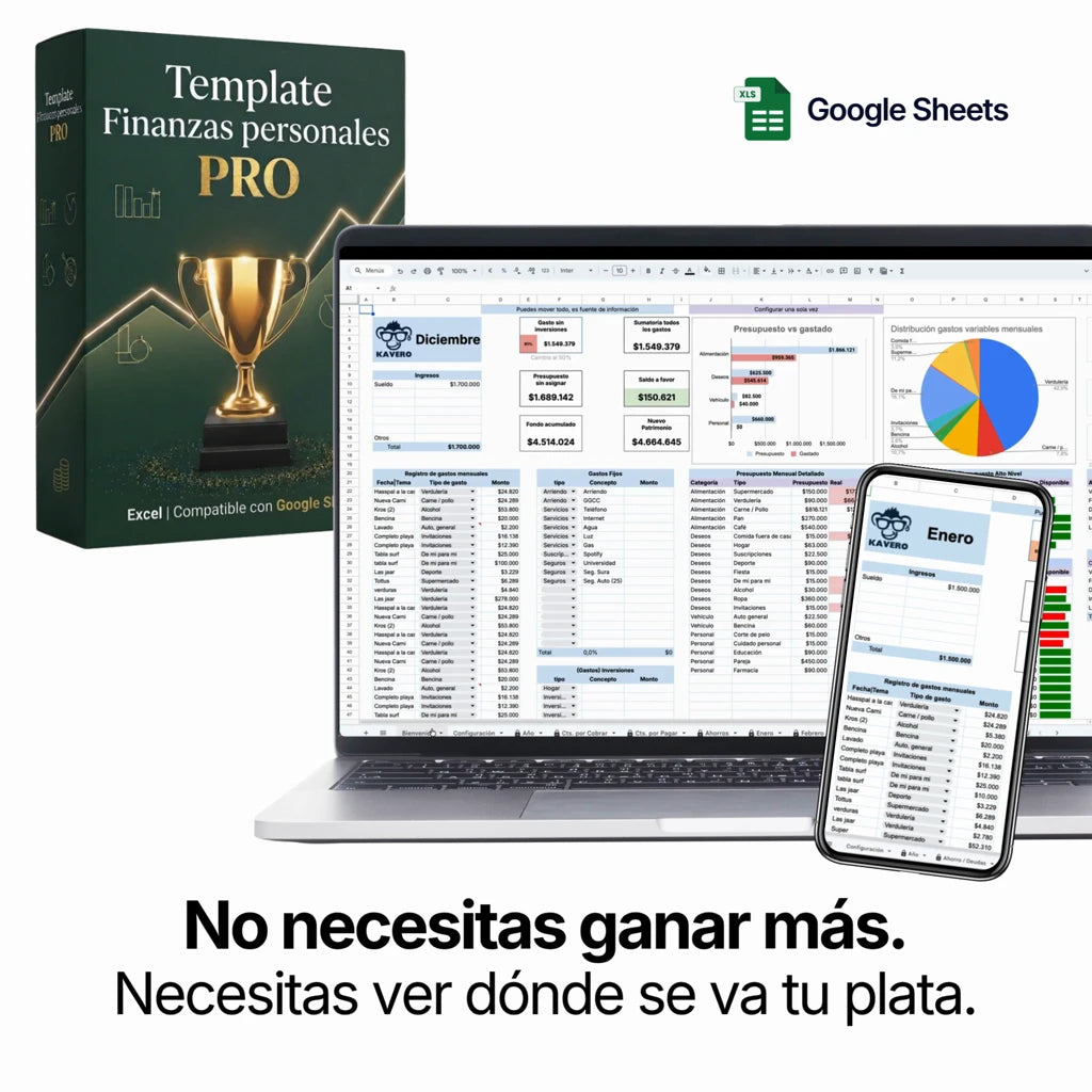 Sistema Kavero PRO en pantalla, vista completa del tablero
